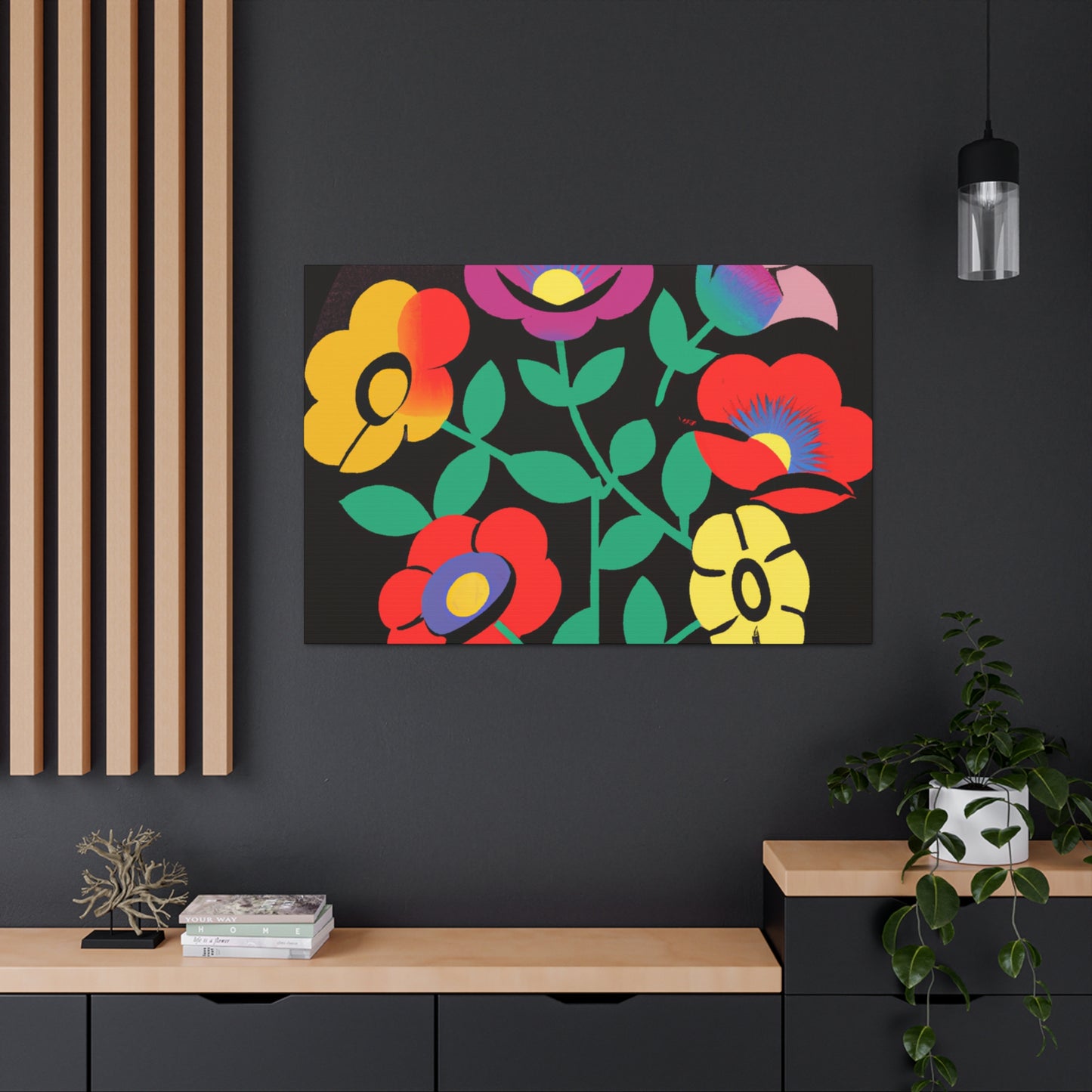 Frenzy Mammoth - Floral Canvas