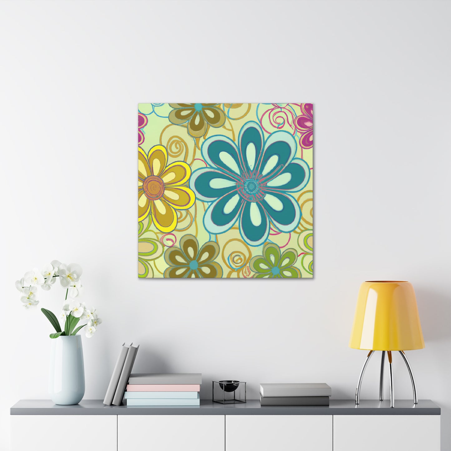 Blossomy - Floral - Canvas