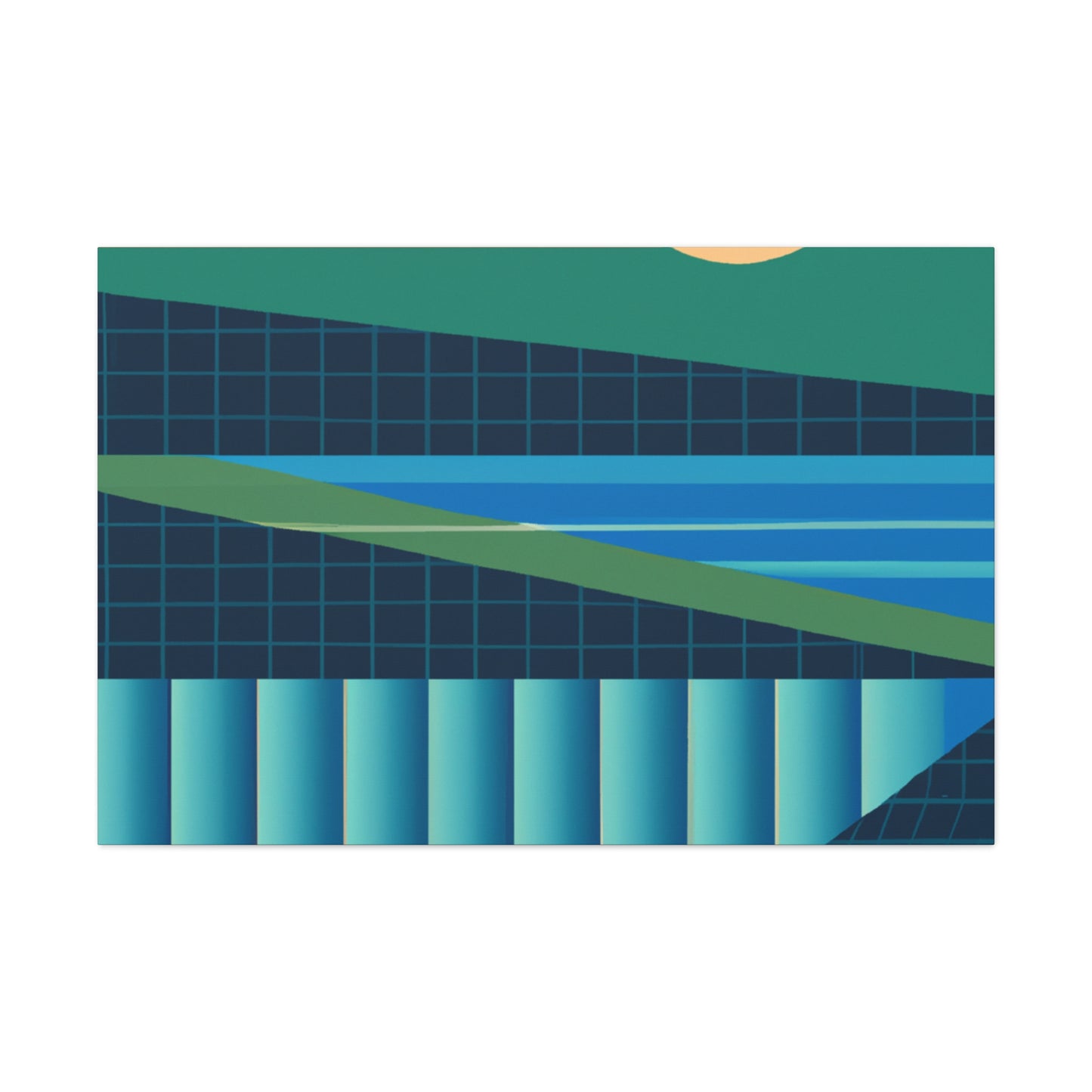 Streamy Pangolin. - Midcentury Canvas