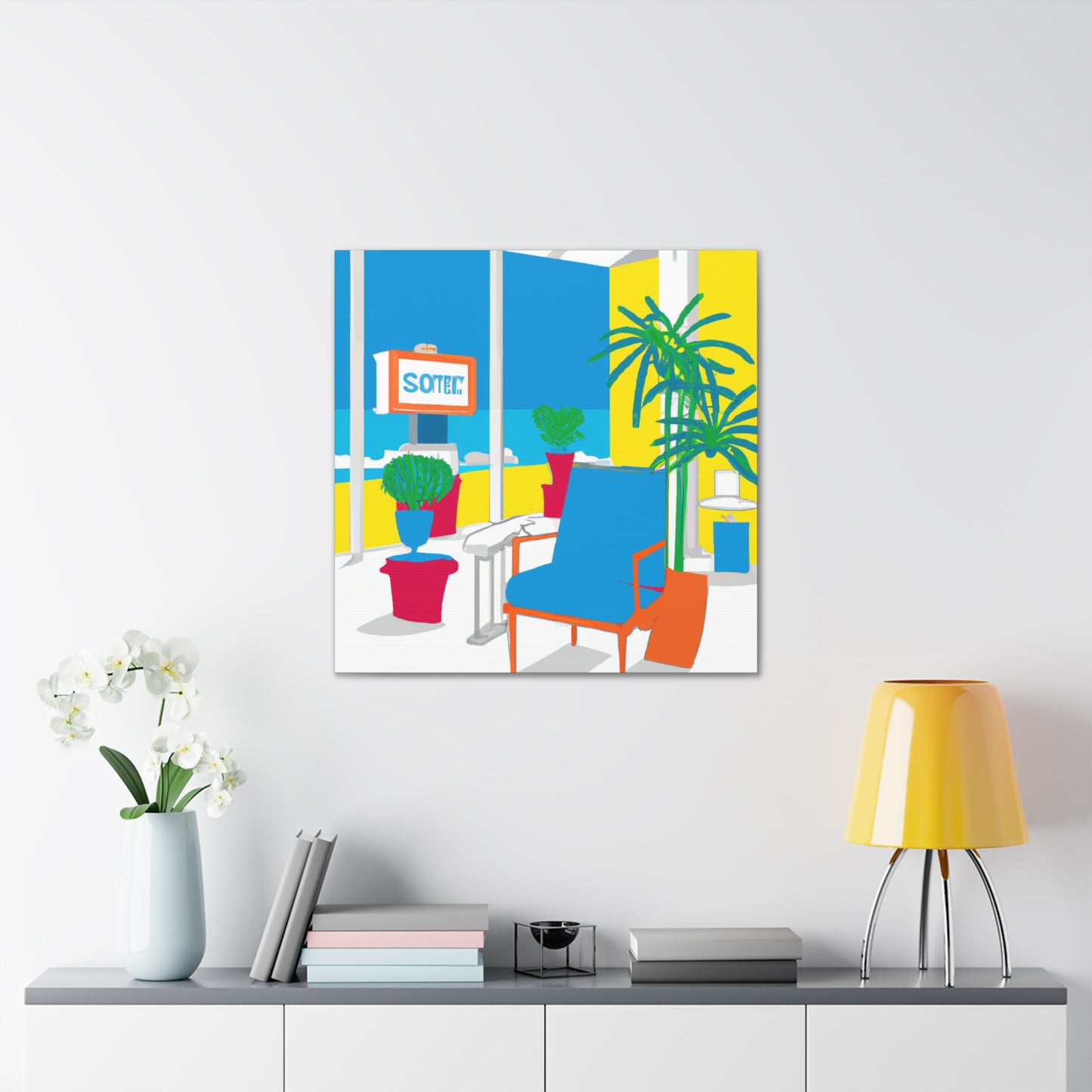 Twisted Archways- Midcentury - Canvas