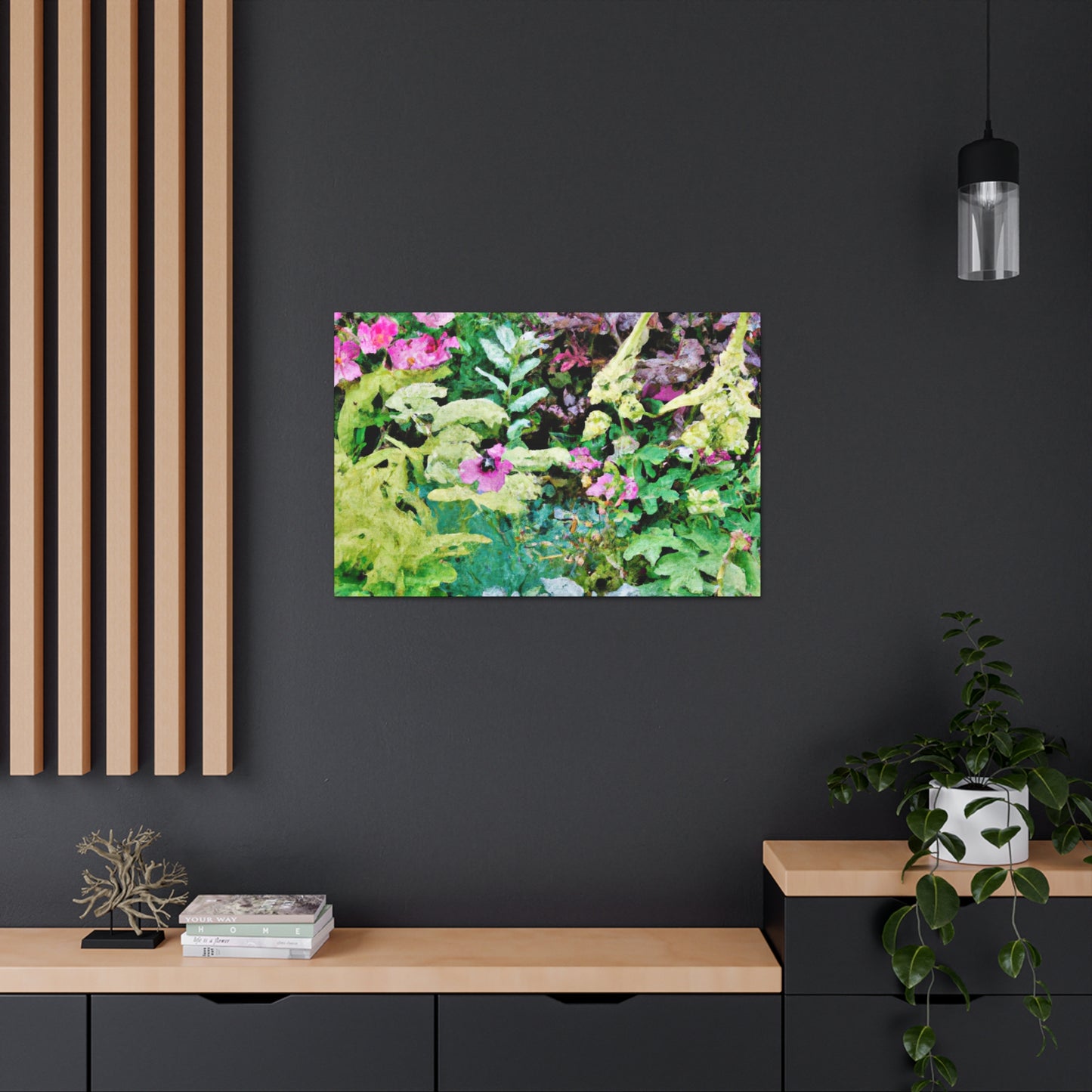 Blooming Garden Splendor. - Floral Canvas