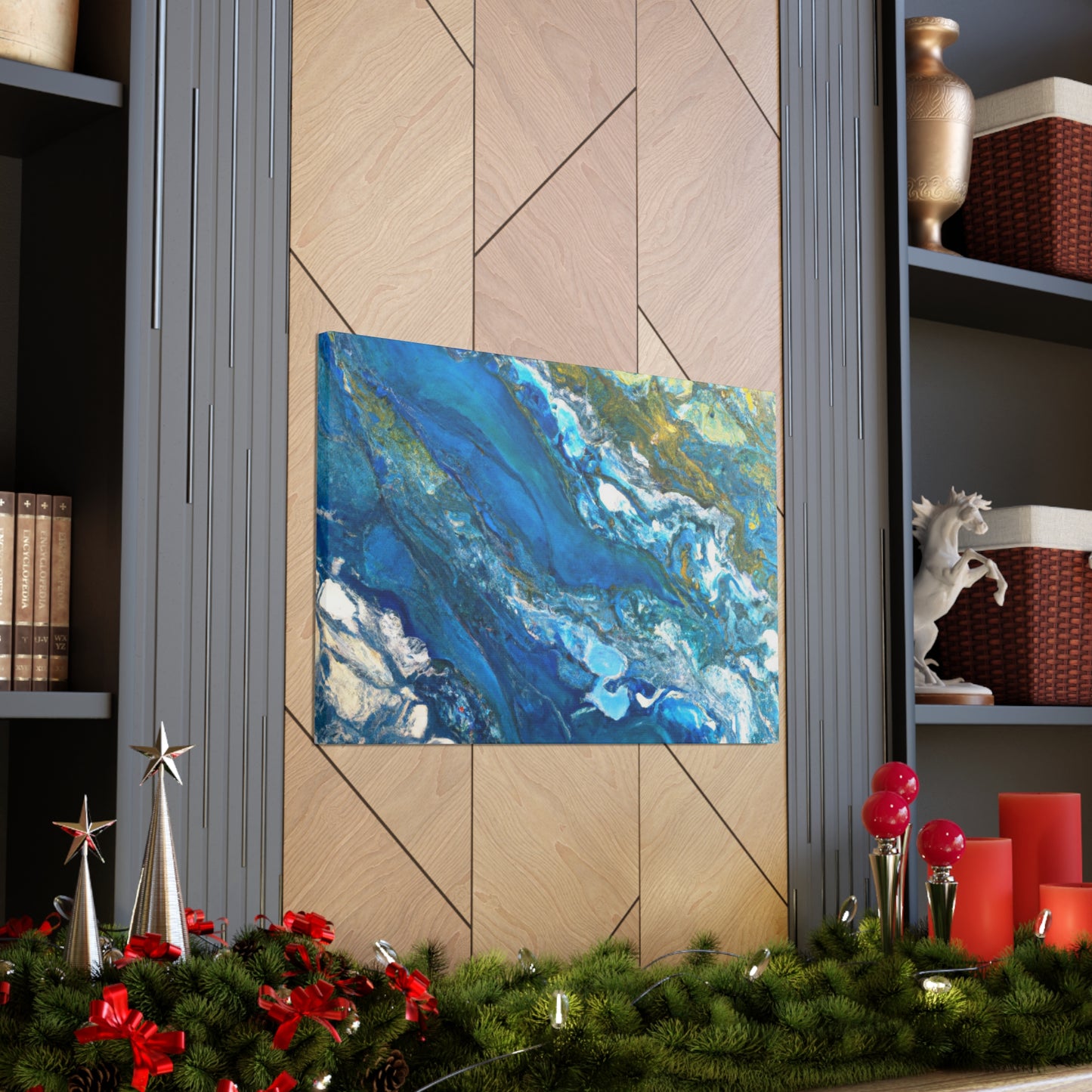 Blue Pearl - Abstract Canvas