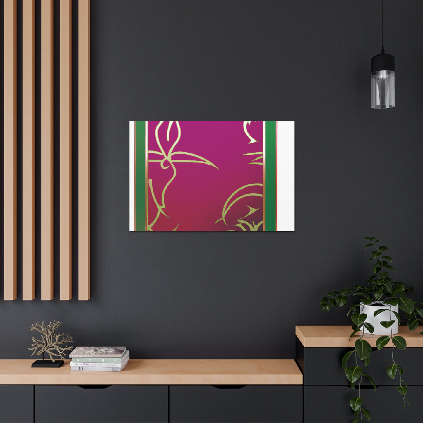 Pink Panel - Glass Canvas