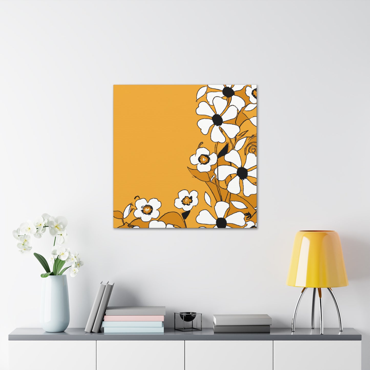 Sunburst-Floral. - Canvas