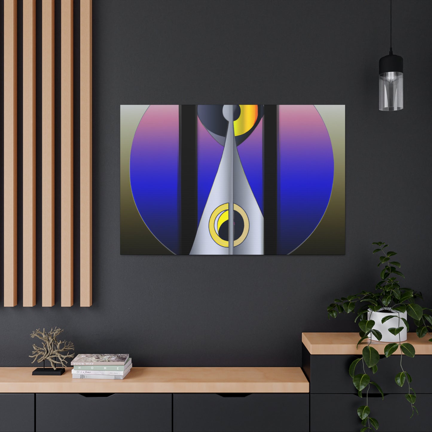 "The Gleaming Facades of Art Deco" - Retro Design Canvas