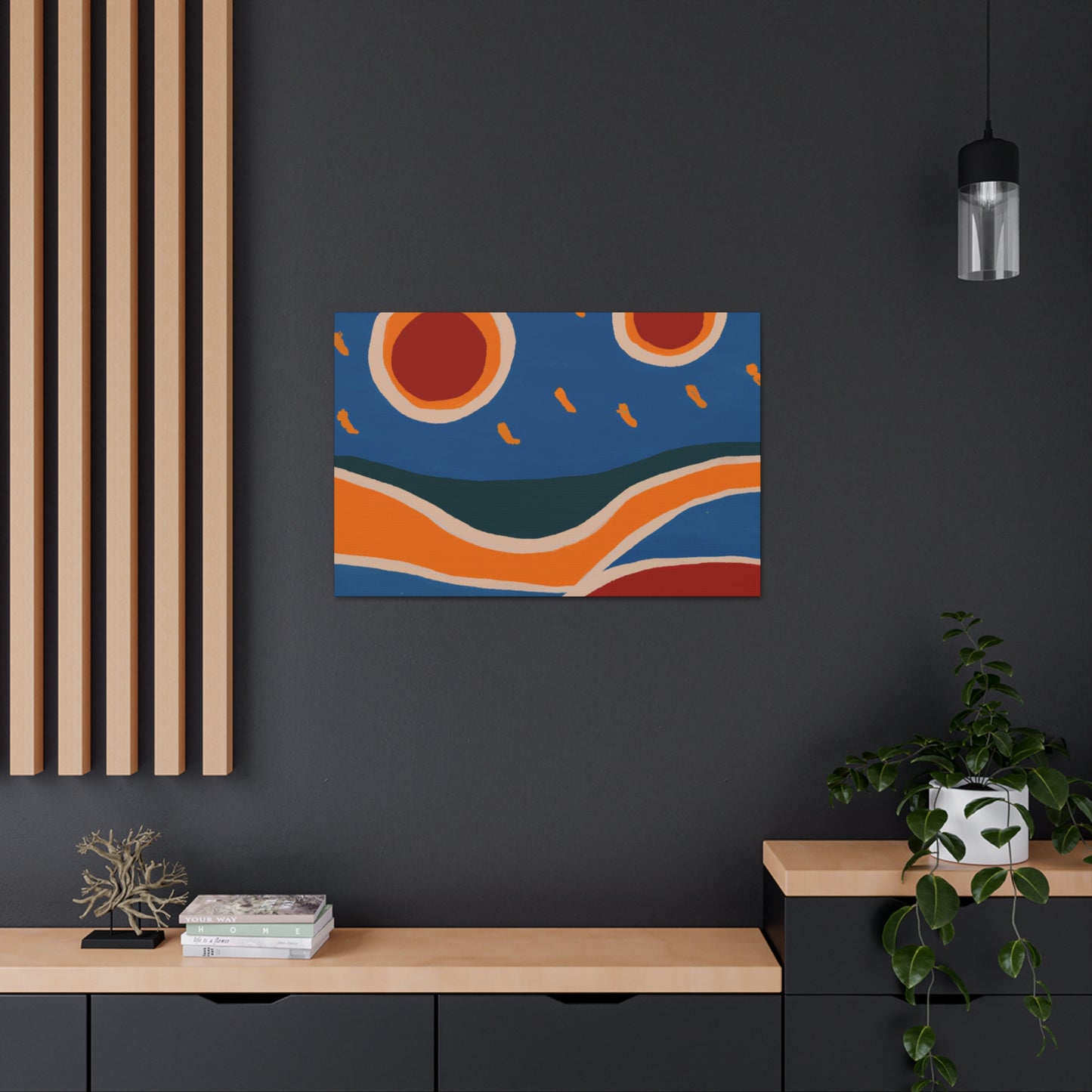 Flamingo Sue - Midcentury Canvas
