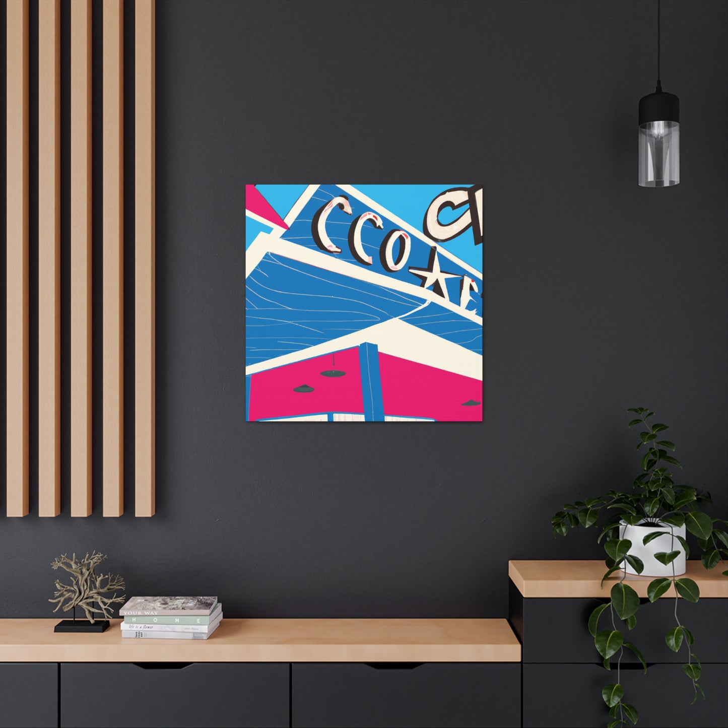 Sock-Hop Motel and Karaoke Lounge - Canvas - Pop Art