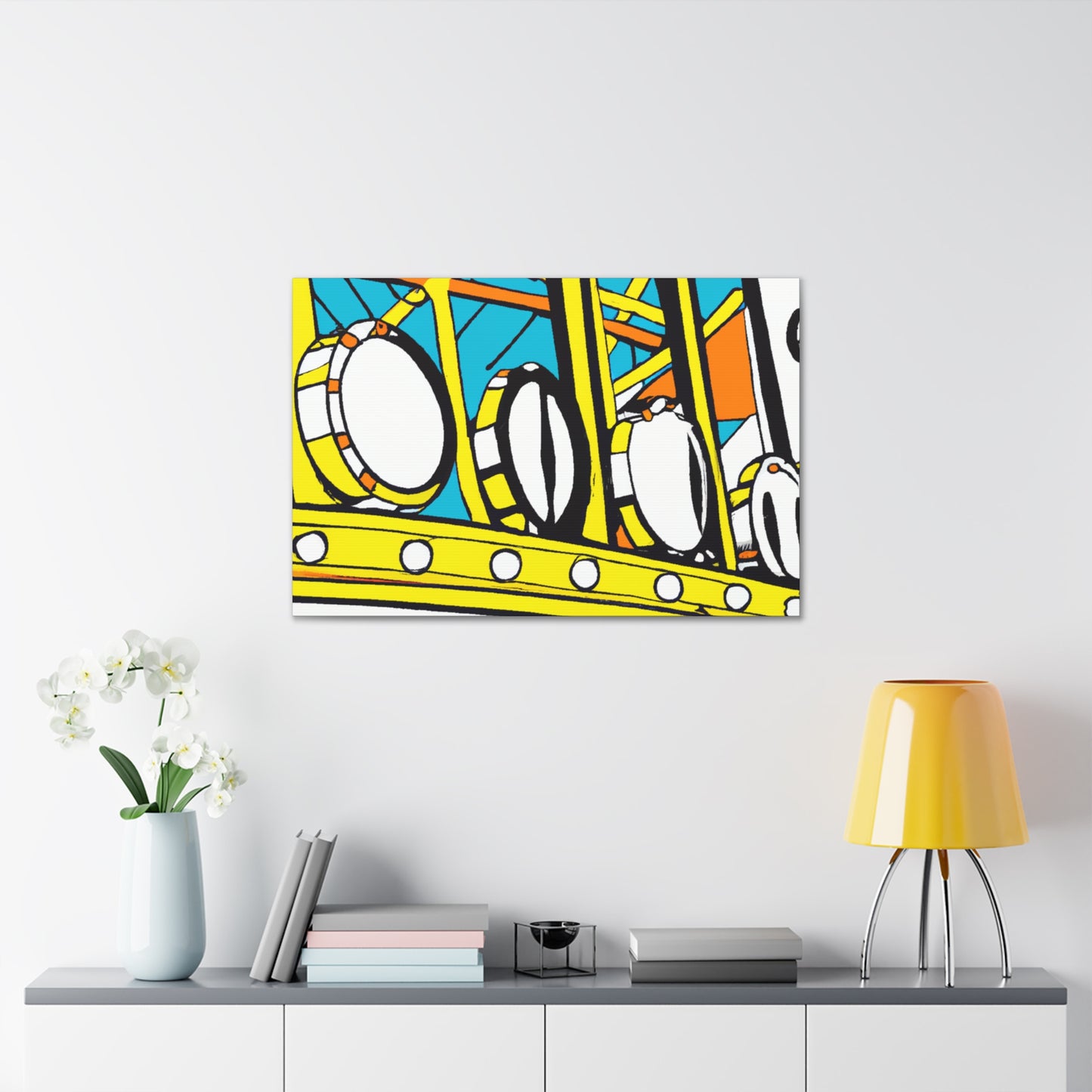 Dinky Diner Lights - Canvas - Pop Artt