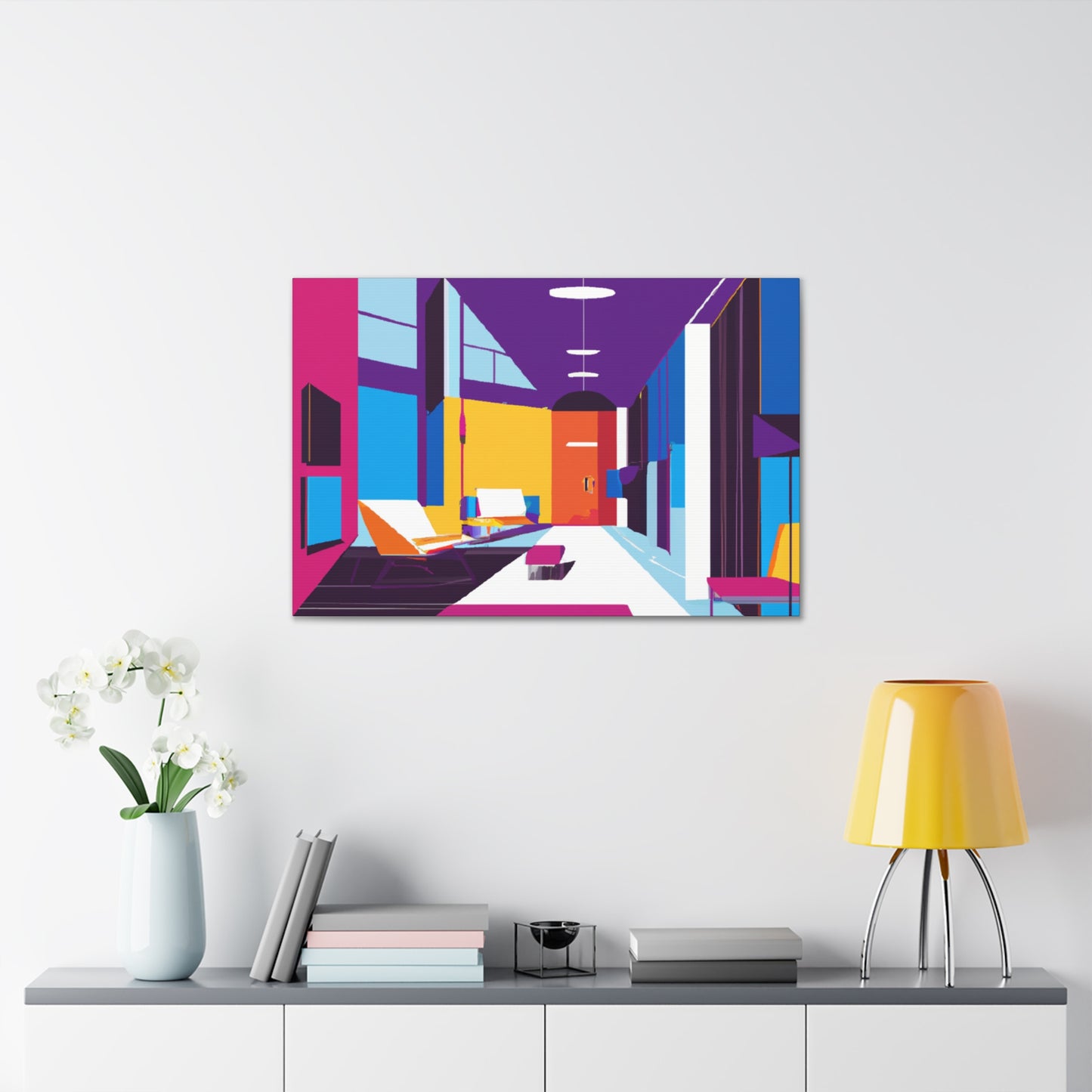 Atomic Radiance - Midcentury - Canvas