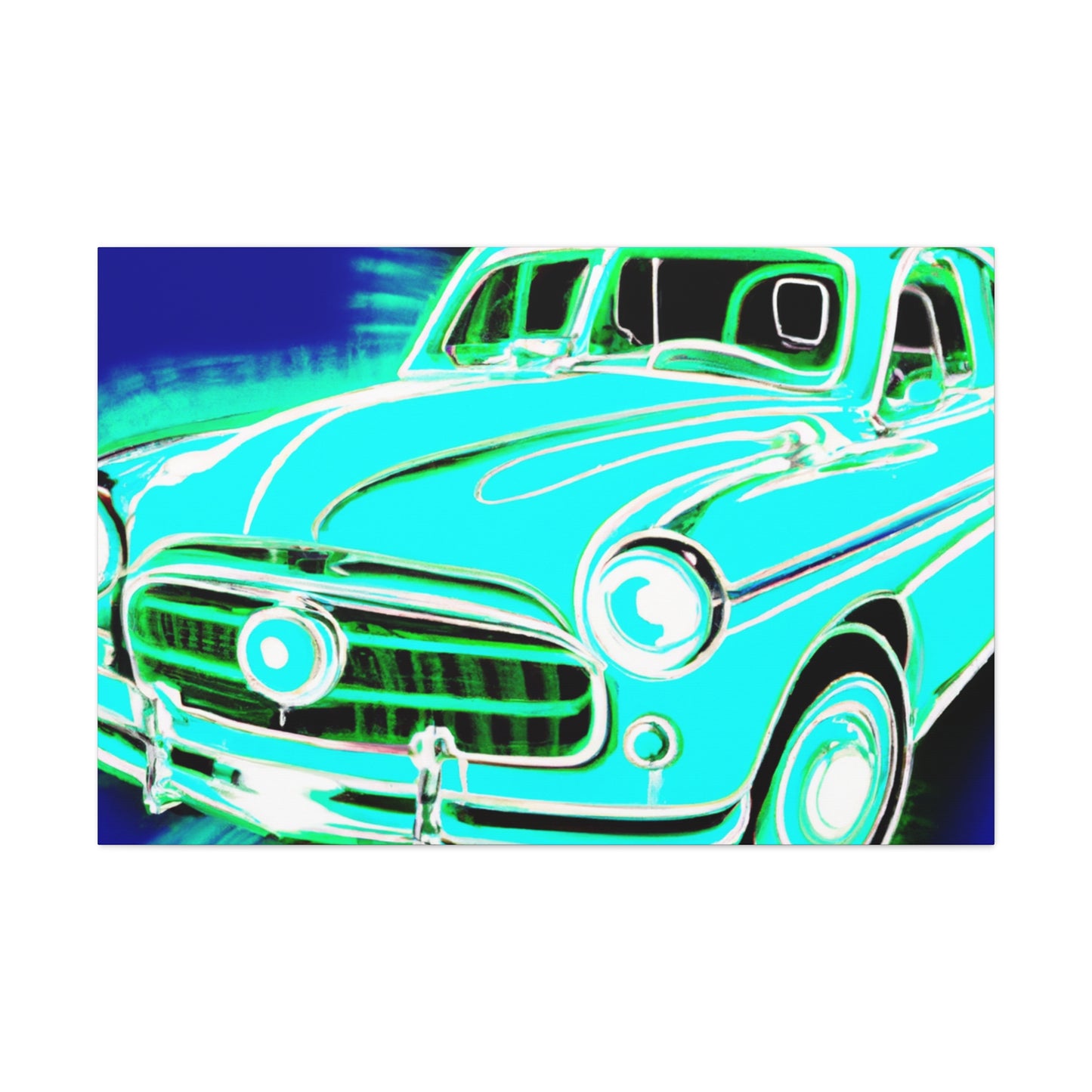 "Retro Rev-Up" - Automobile Canvas