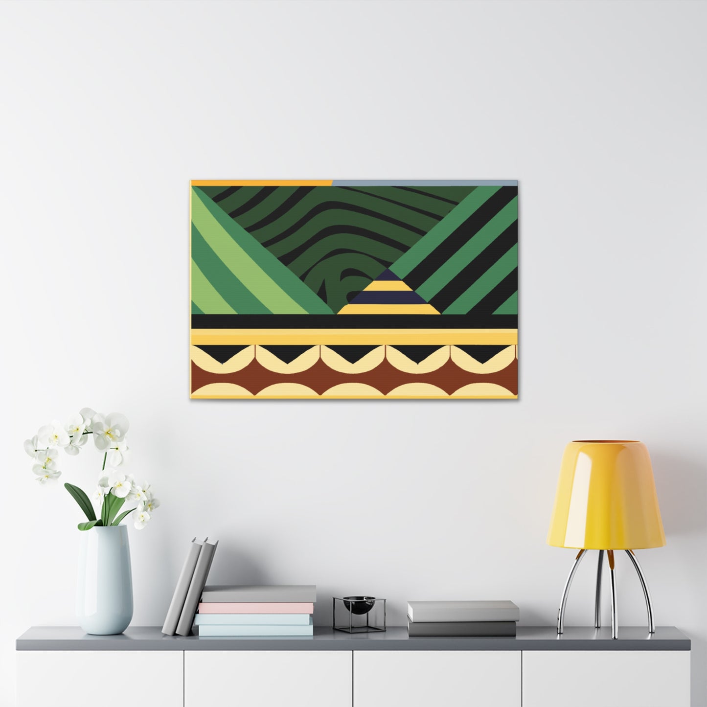 Flecked Feathered Friend - Midcentury Canvas