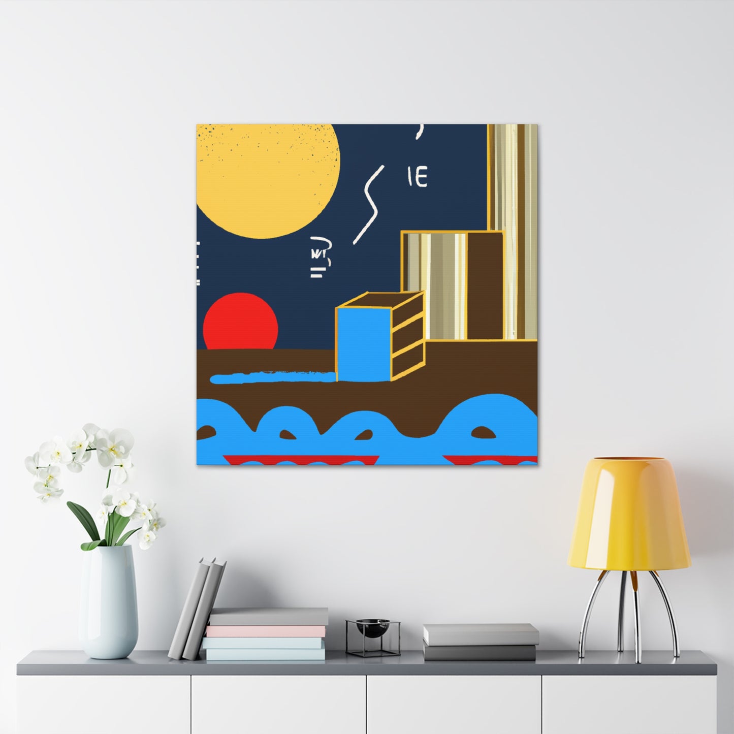 Lines of Inception - Midcentury - Canvas