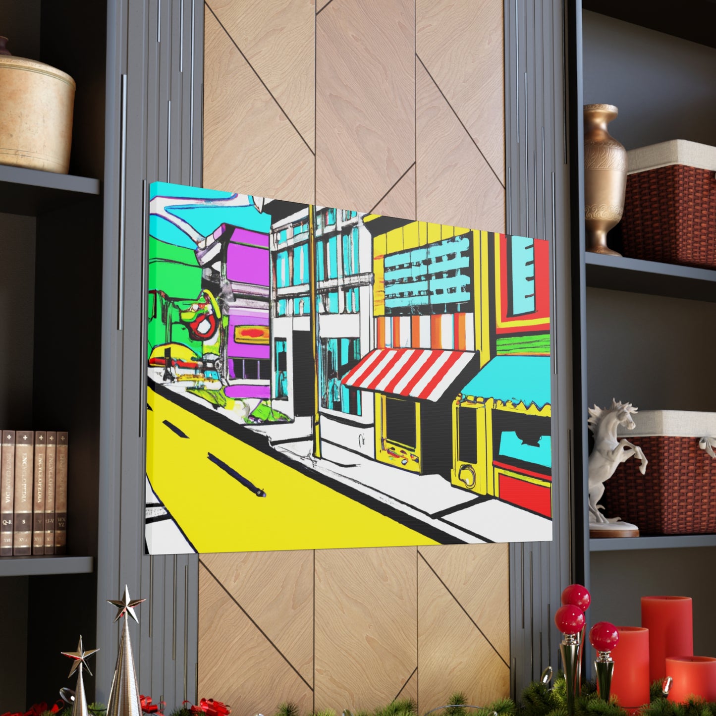 Sunnydale Row. - Architectural Canvas Pop Art