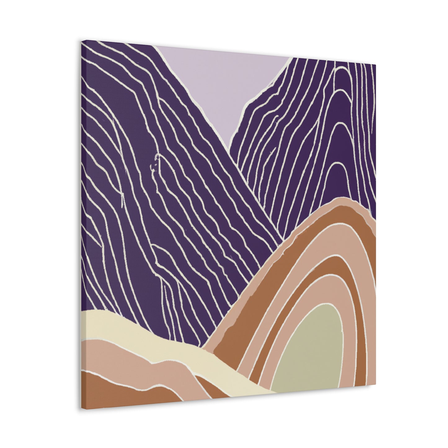 PurpleHills- Midcentury Canvas