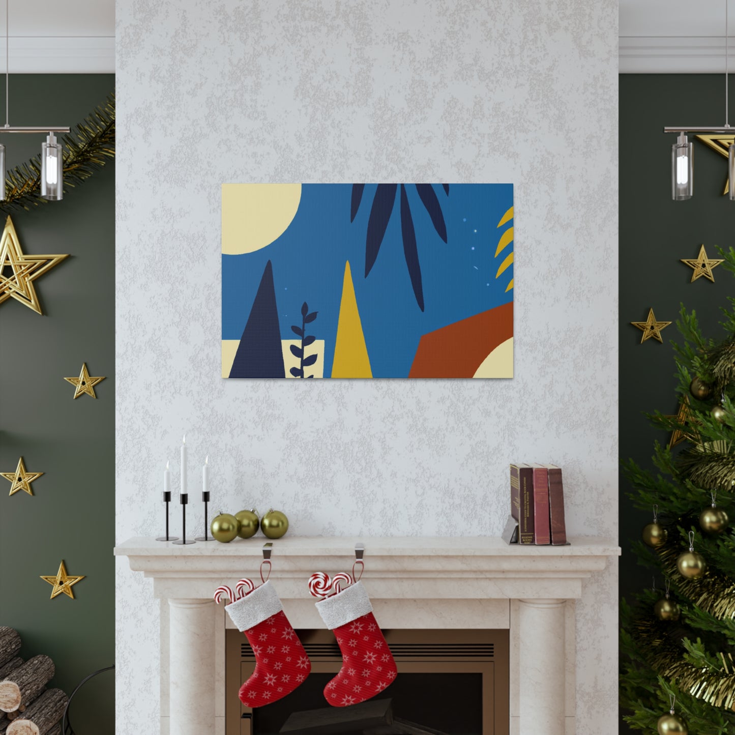 Blue Sky - Midcentury Canvas