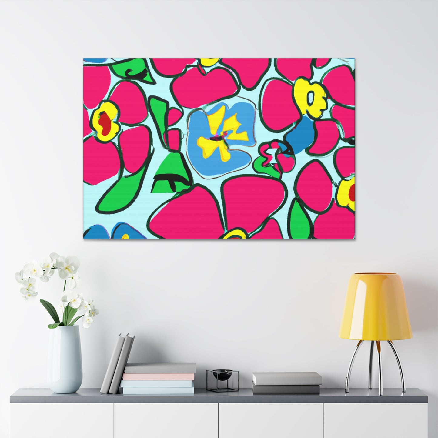 Rainbowdance - Floral - Canvas