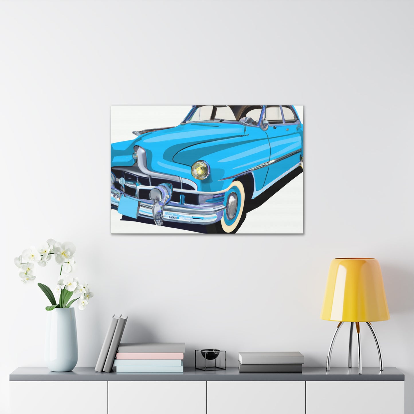 Vintage Valiant - Automobile. - Canvas