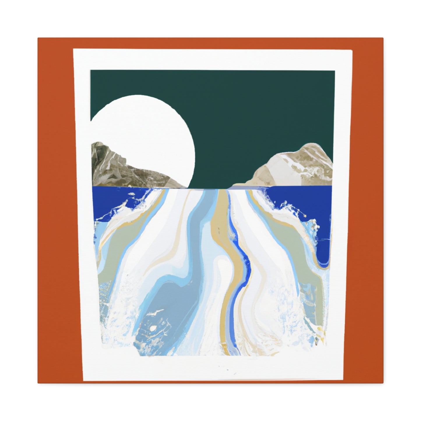 Icy Slope - Midcentury Canvas