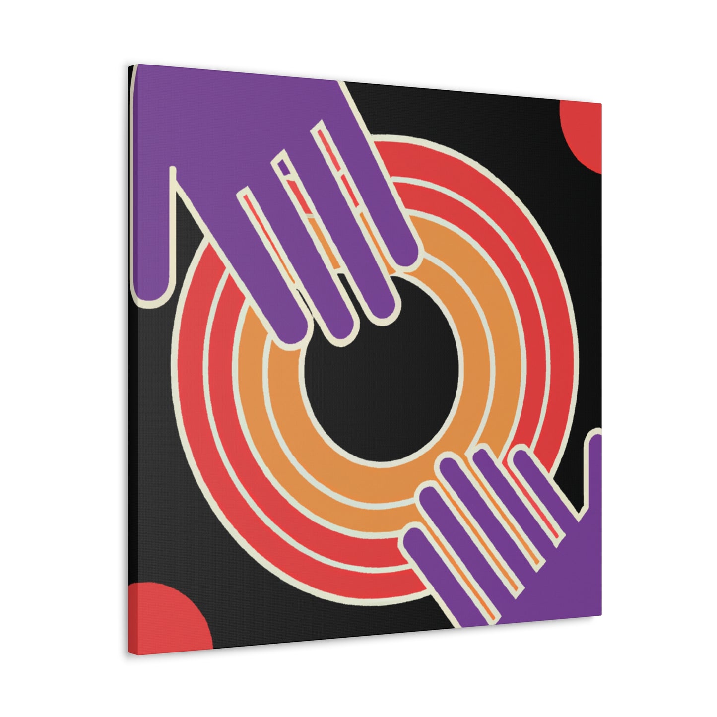 Cascading Charm - Midcentury - Canvas