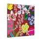 Raspberry Rose - Floral - Canvas