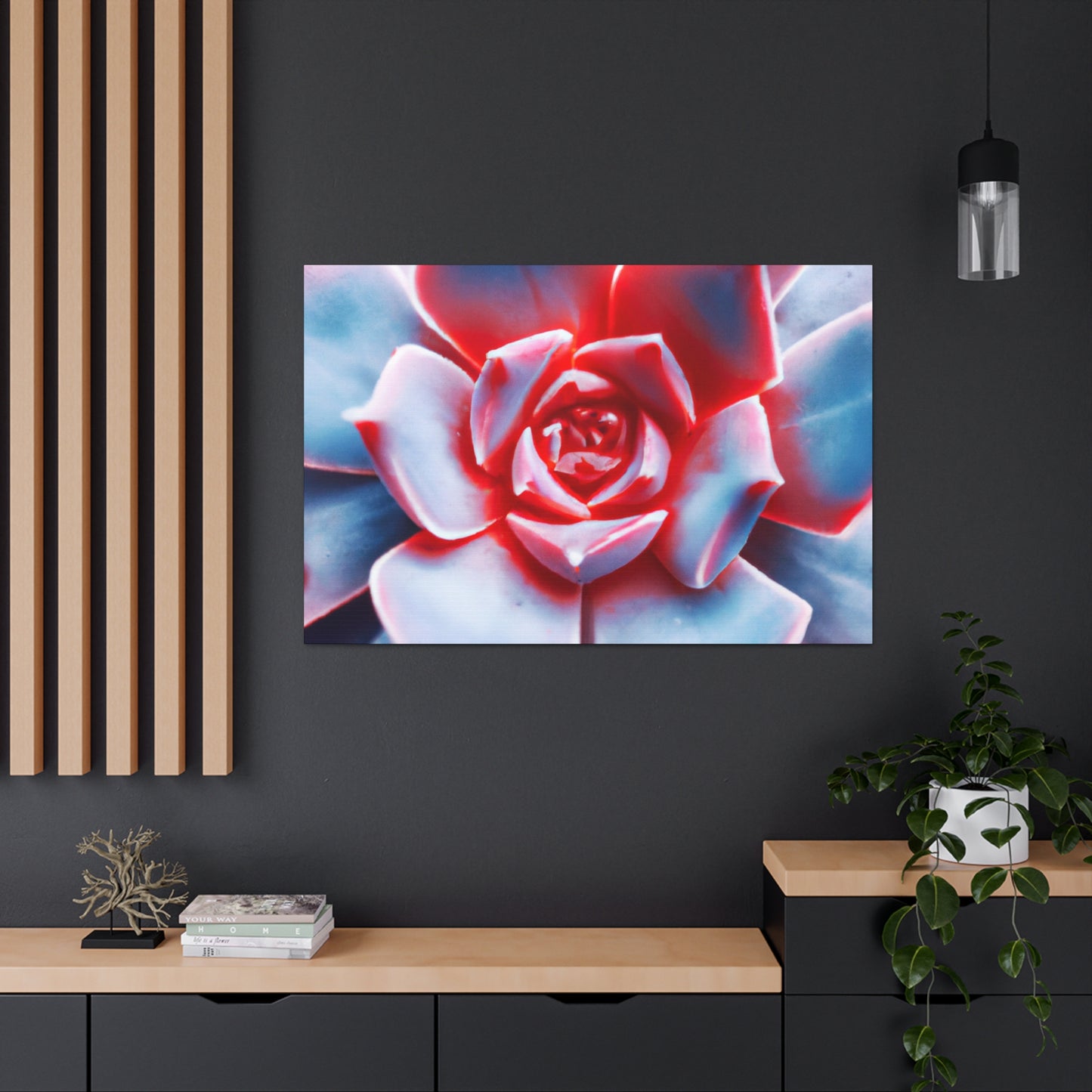 "Garden Glimmer" - Canvas - Succulent