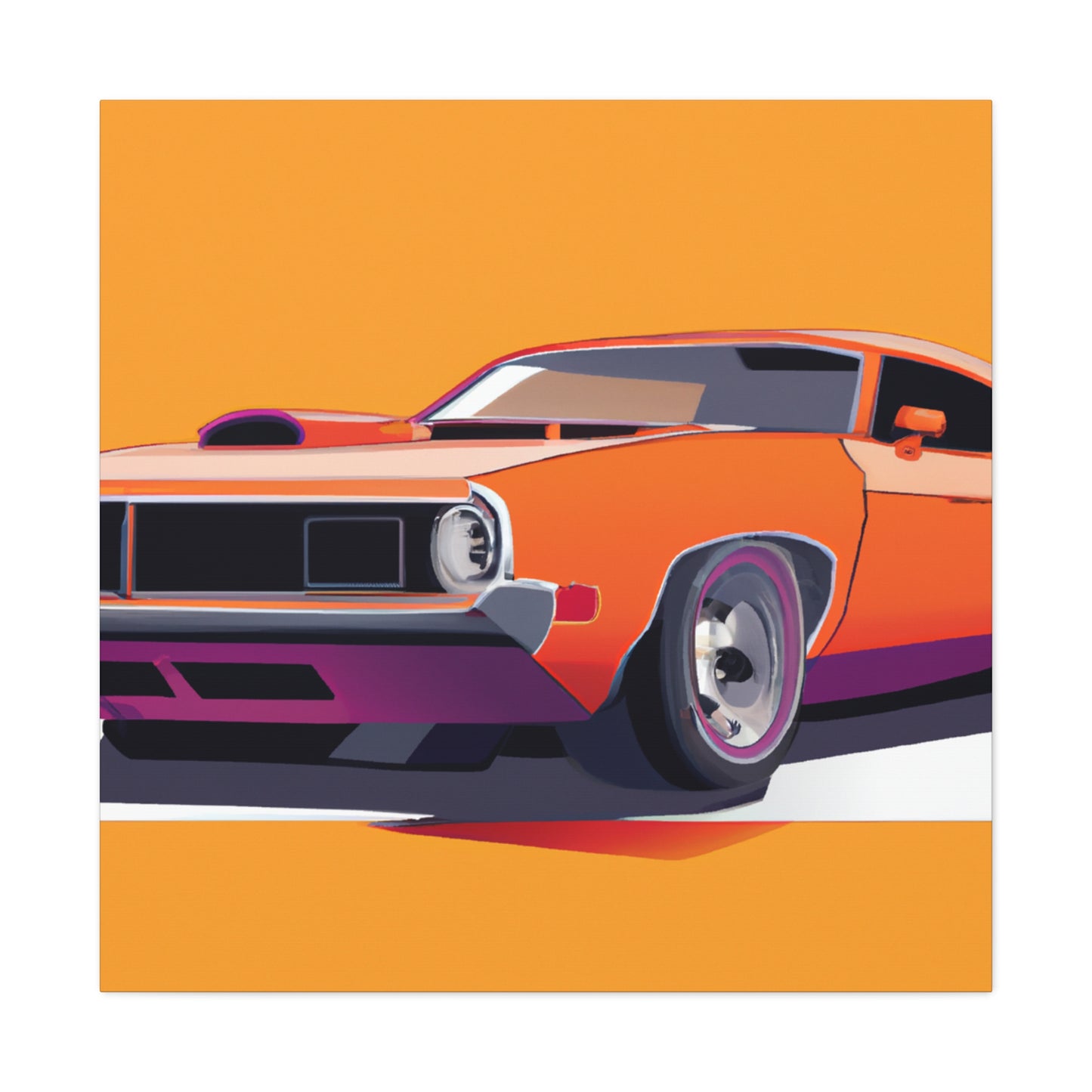 Hot Rod Boomerang - Automobile - Canvas
