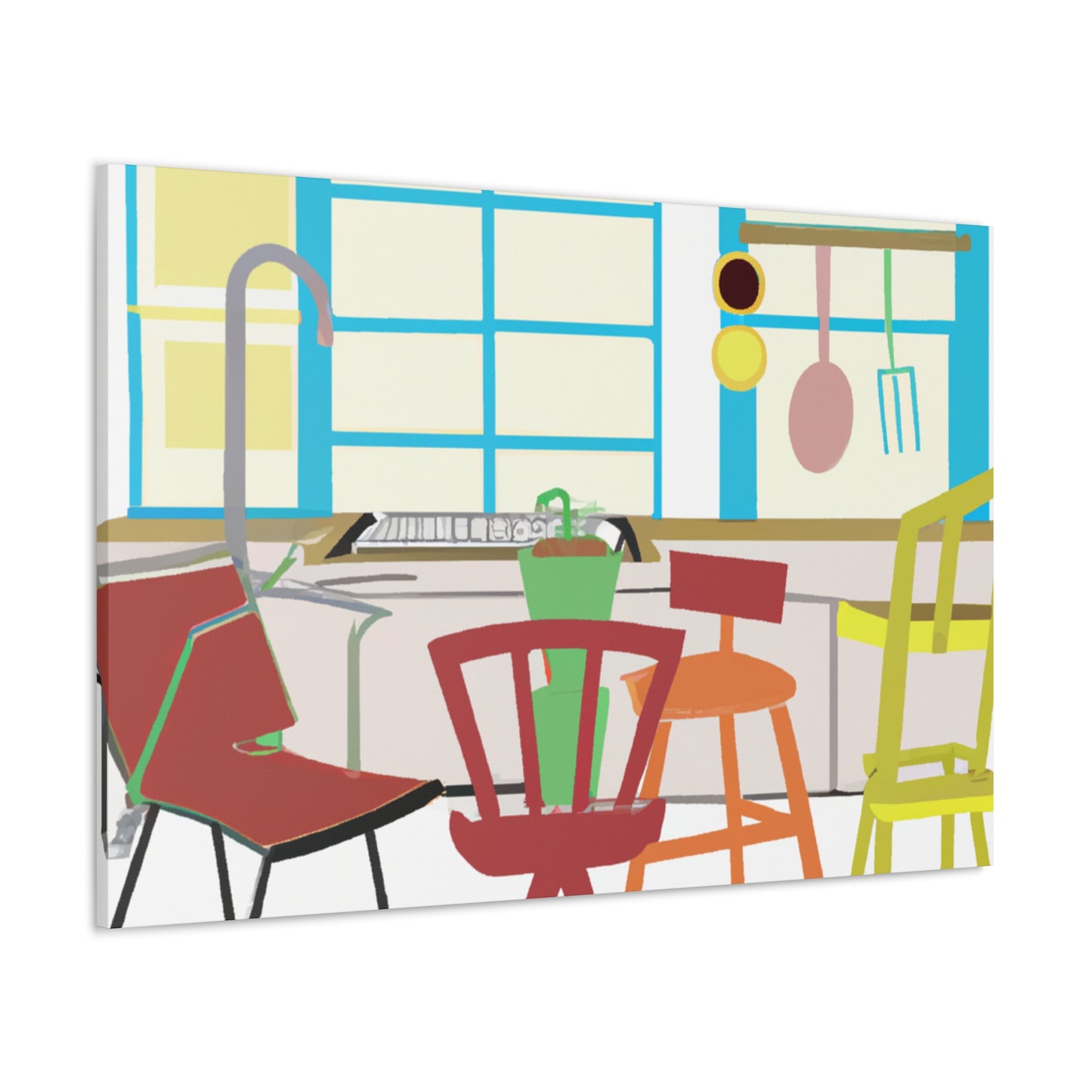 "Disco Dance- Midcentury" - Canvas