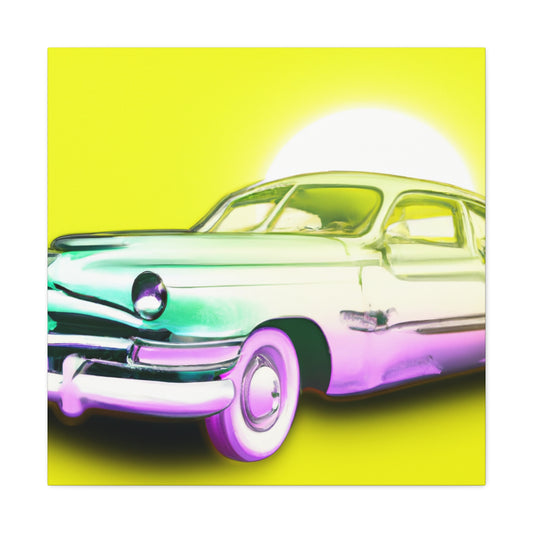 Classic Car Reflection -Automobile Canvas