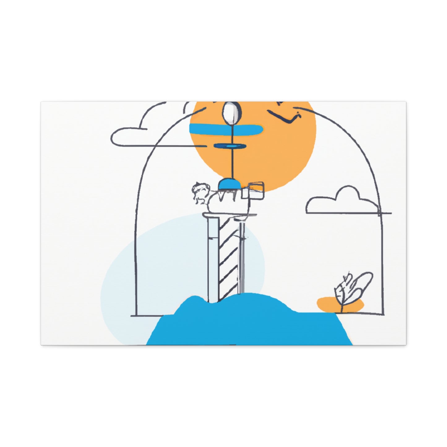 Lighthouse keys - Minimalism - Canvas