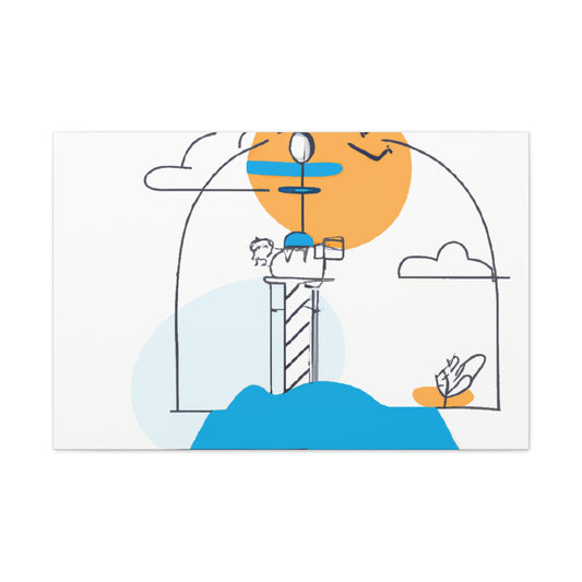 Lighthouse keys - Minimalism - Canvas