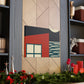 Dark Night- Midcentury Canvas