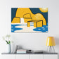 Zen Garden - Midcentury - Canvas