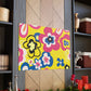 Flower Jamming - Floral Canvas