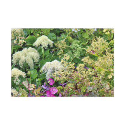 Tangled Garden Pathway. - Floral Canvas