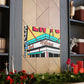 Rockin' 50's Rollerskating Rink - Pop Art Canvas