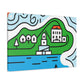 Lakefront Sparkles - Minimalism - Canvas