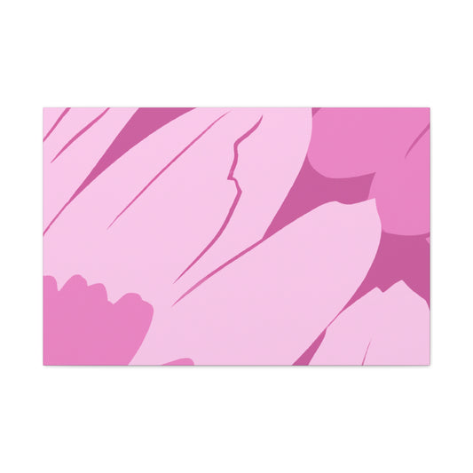 Pink Roselle - Floral - Canvas