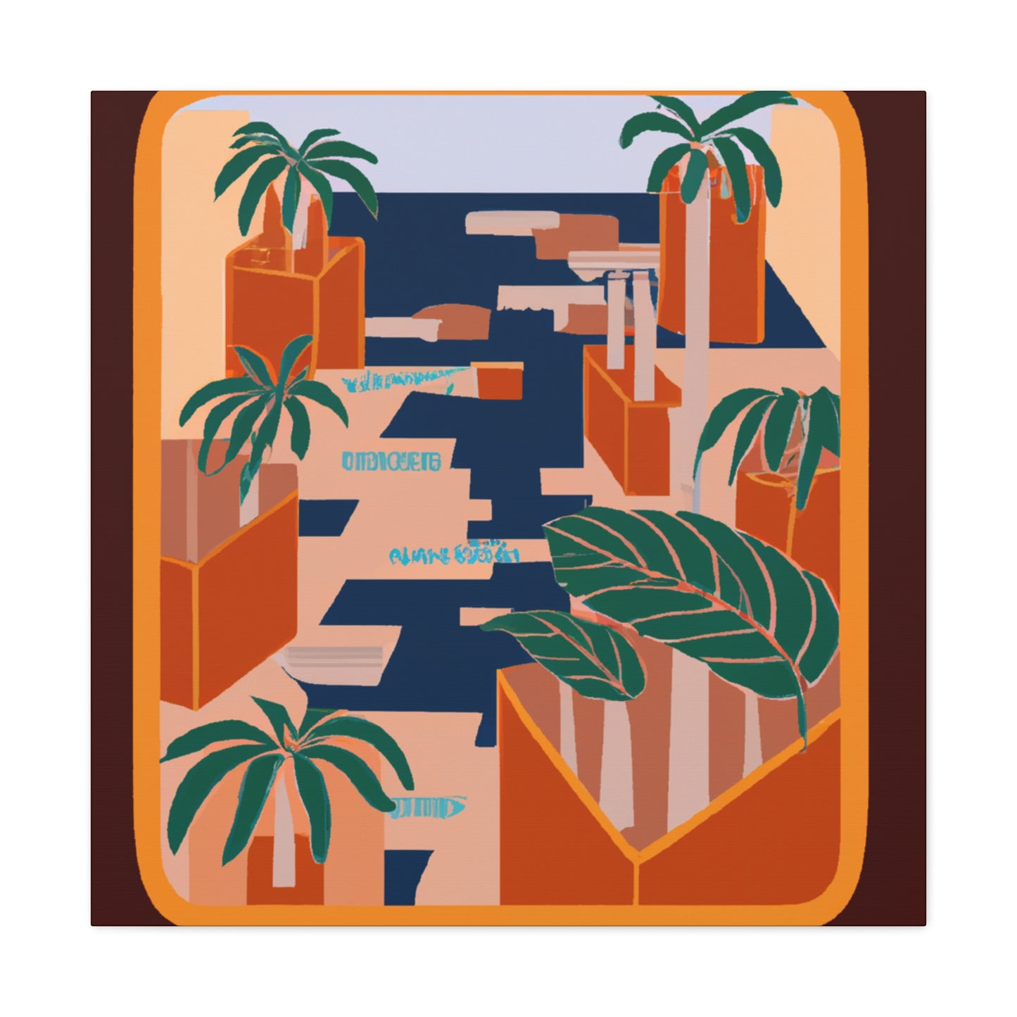 Dynamic Contrasts- Midcentury - Canvas