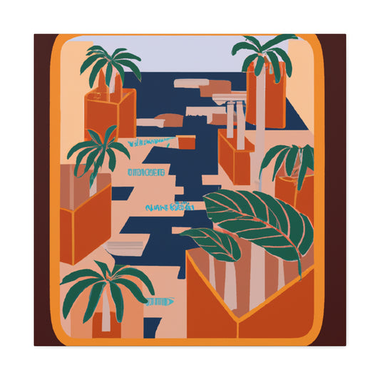 Dynamic Contrasts- Midcentury - Canvas