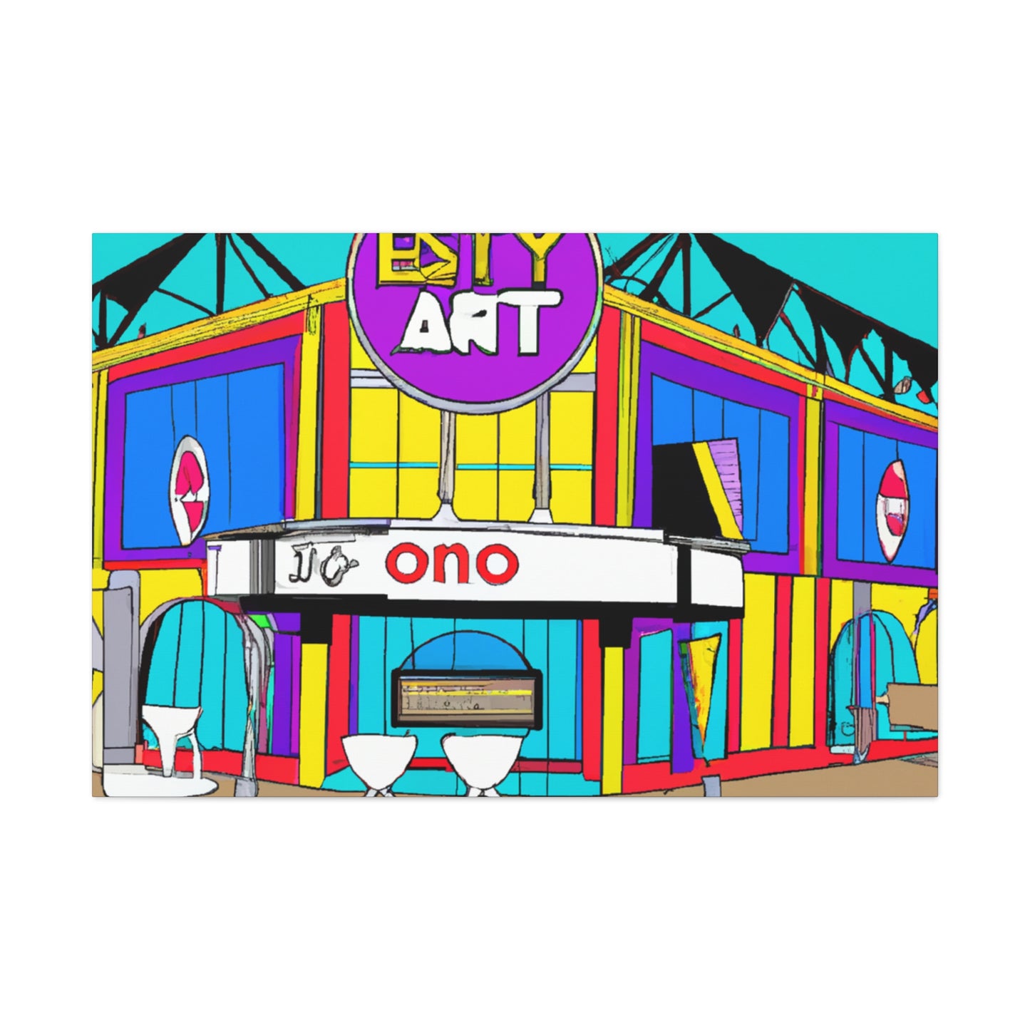 Twisty Time Soda Shop - Canvas