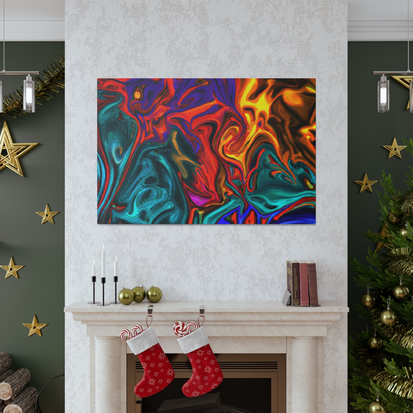 Up In Flames - Canvas - Abstract