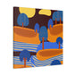 ZigZag Rainbow- Midcentury - Canvas