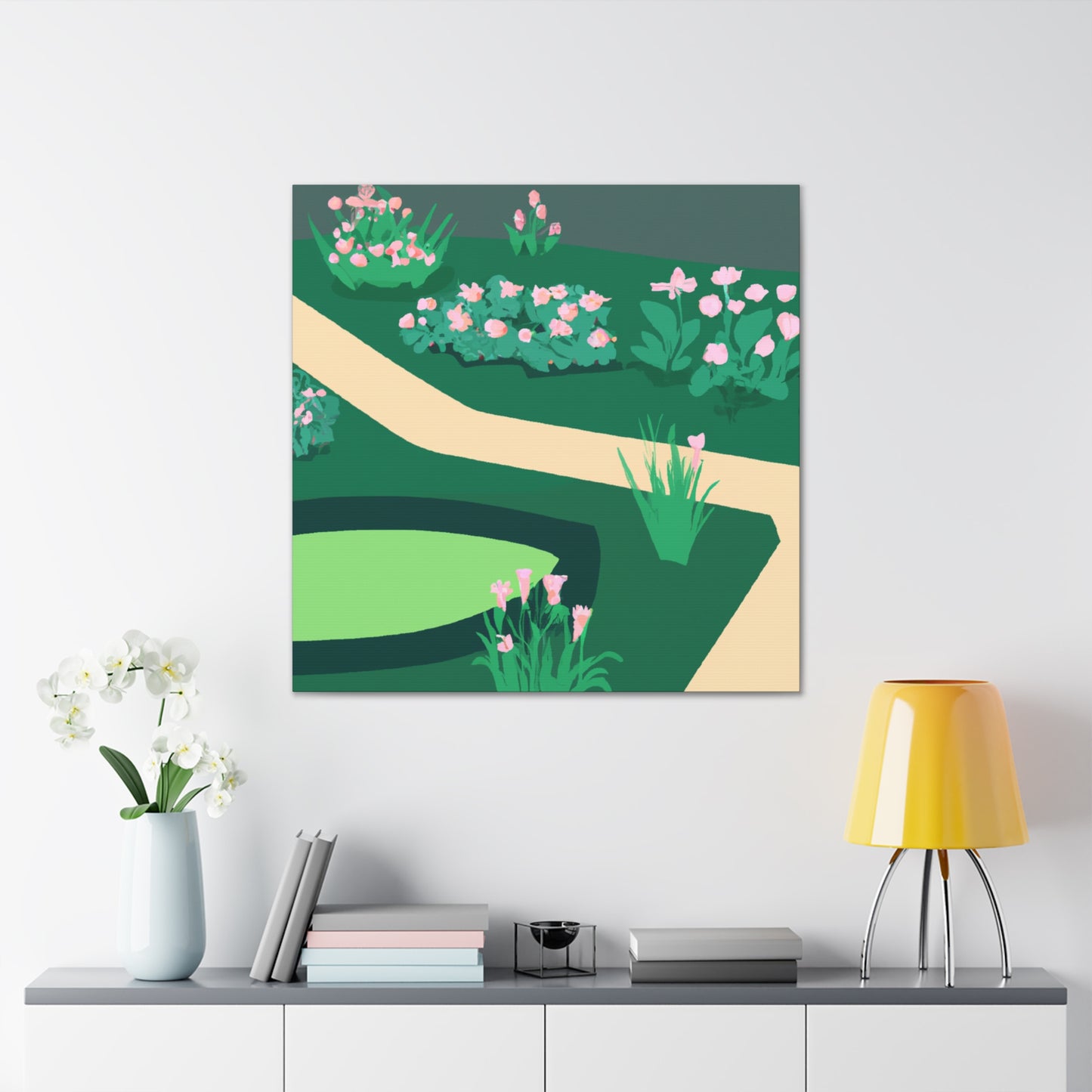 Garden Glitterlandscape - Canvas