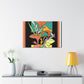 Spikestriped Similiskin. - Floral Canvas Midcentury