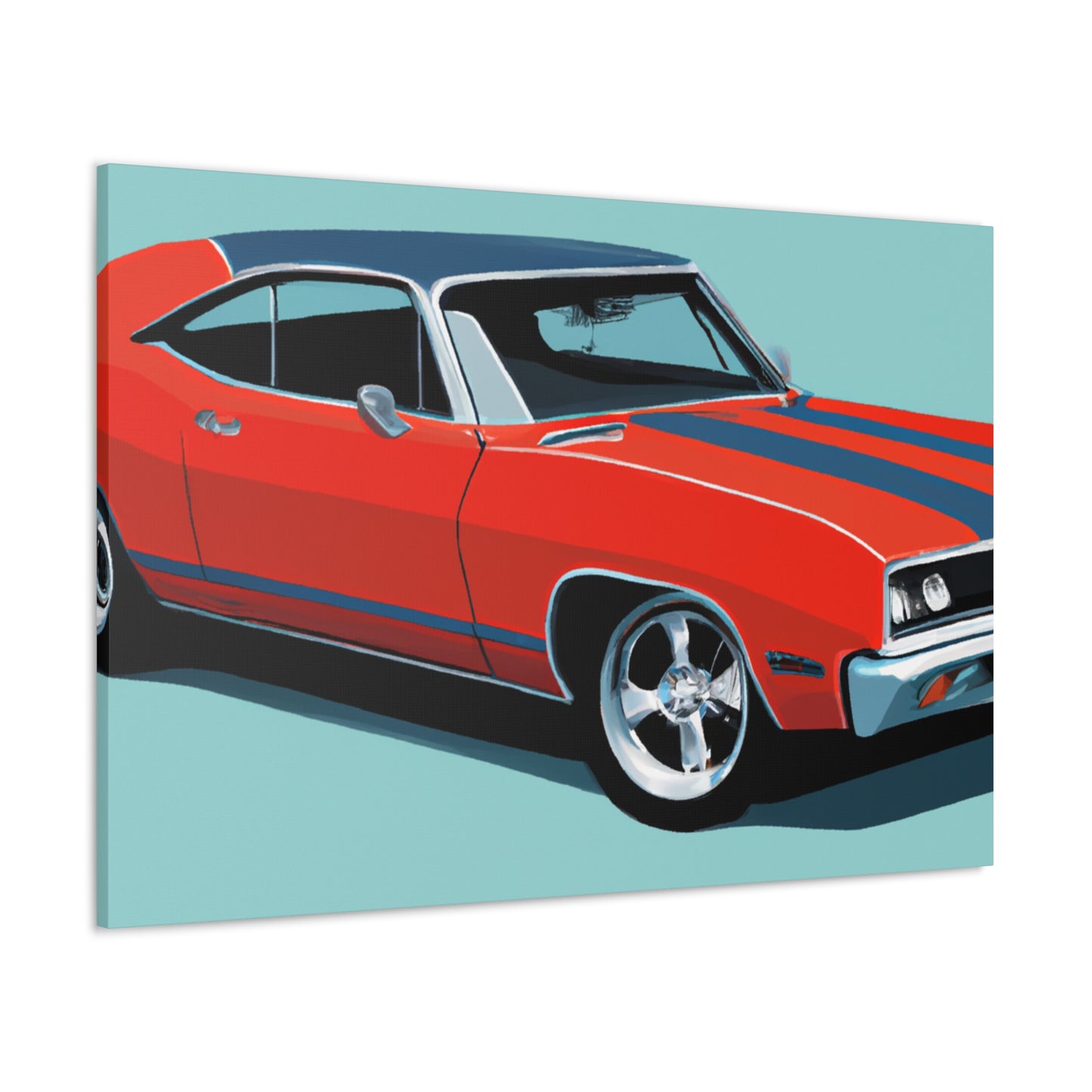The Burnout Bronco - Automobile - Canvas