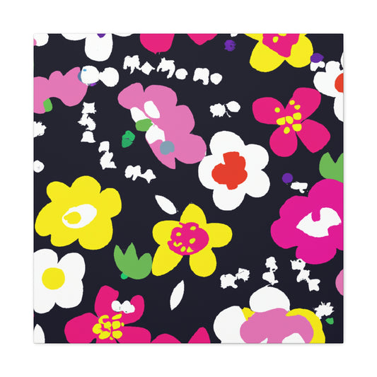 Blissful Bloomies - Floral - Canvas