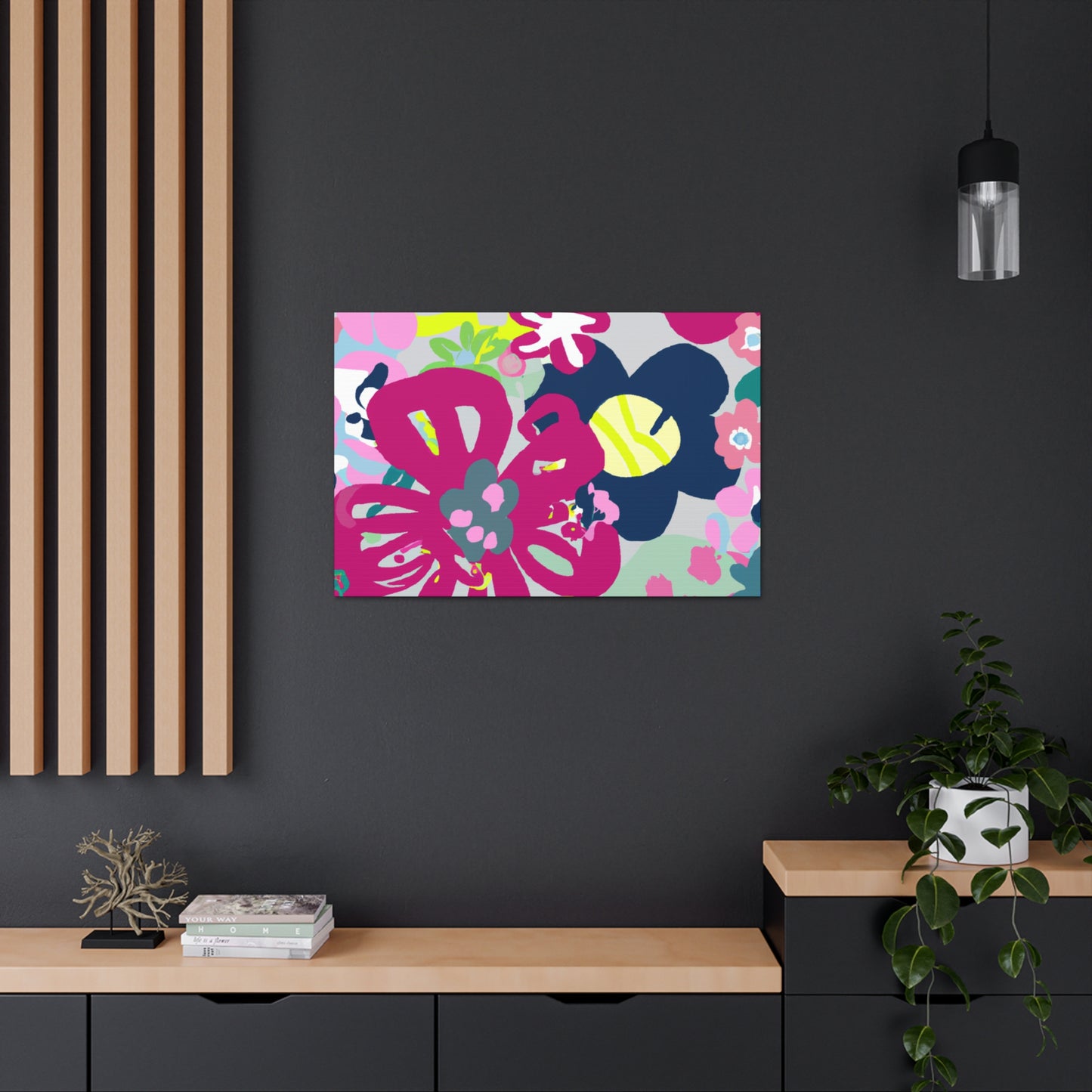 "Petals of Passage" - Floral Canvas