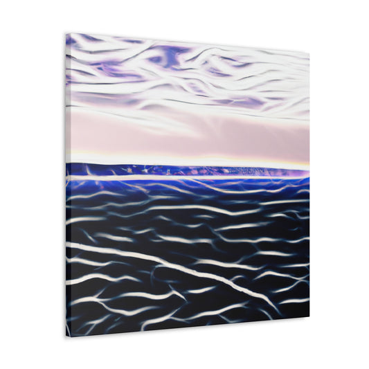 "Flower Power - Vintage Contemporary" - Canvas