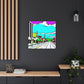 Sunset Drive-In Theater Street - Canvas - Pop Art