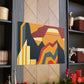 Barbicurl Lion - Midcentury Canvas - Abstract